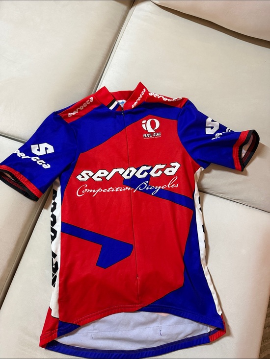 Pearl Izumi Tops - Pearl Izumi Red, Blue and White Short Sleeve Cycling Jersey